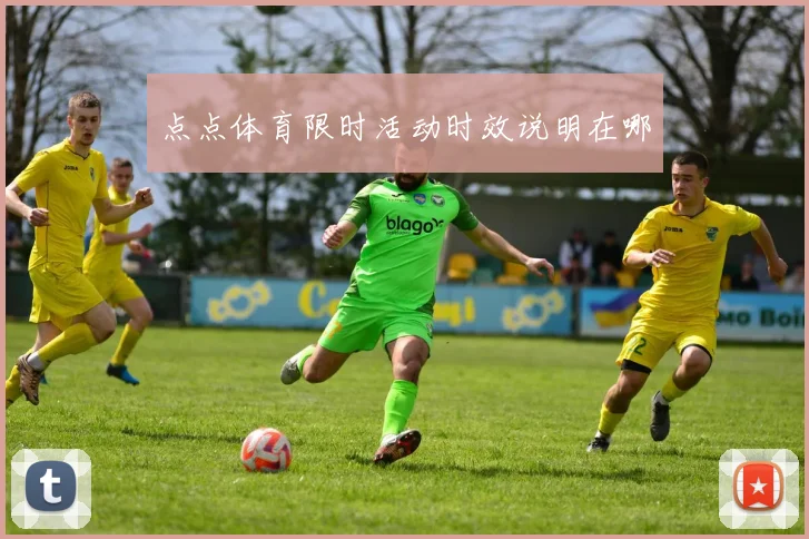 点点体育限时活动时效说明在哪